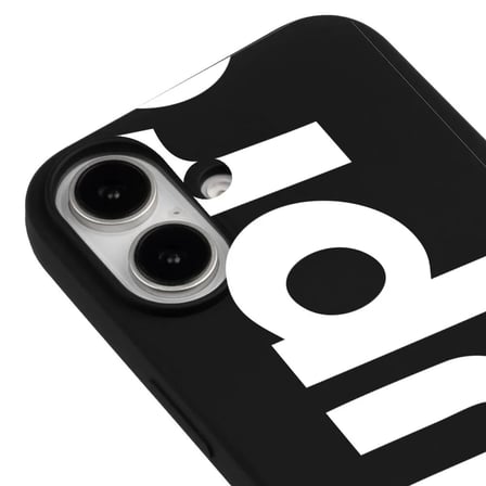 iPhone 16 Siyah Lansman Sup Tasarımlı Renkli Silikon Kılıfı