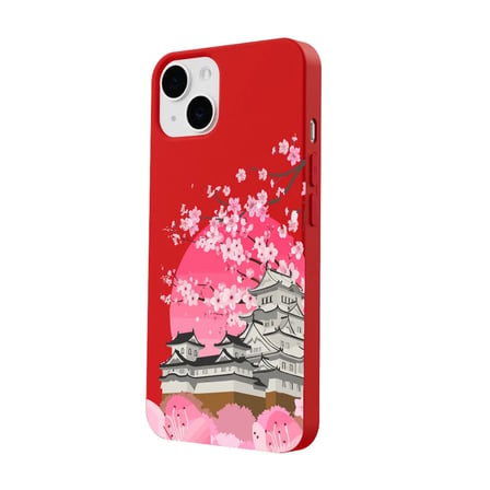 iPhone 11 Kırmızı Lansman Sakura Renkli Silikon Kılıfı