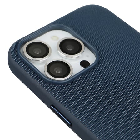 iPhone 16 Pro Mavi Renk Gizli Magsafe Destekli Mikro Kabartma Dokulu Premium Kılıf