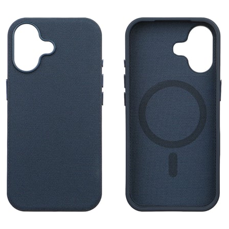 iPhone 17 Mavi Renk Gizli Magsafe Destekli Mikro Kabartma Dokulu Premium Kılıf