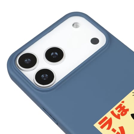 iPhone 17 Pro Max Mavi Lansman Renkli Silikon Black Cat Tasarımlı Telefon Kılıfı