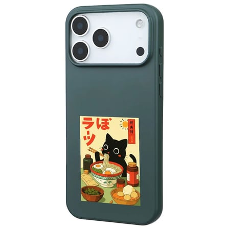 iPhone 17 Pro Kaktüs Lansman Renkli Silikon Black Cat Tasarımlı Telefon Kılıfı