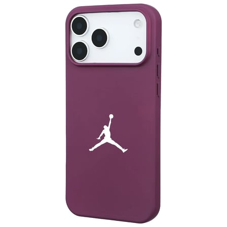 iPhone 17 Pro Max Bordo Lansman Renkli Silikon Premium Basketbol Kılıf