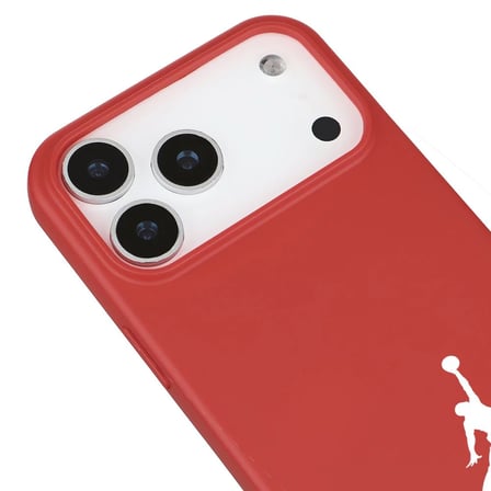 iPhone 17 Pro Max Kırmızı Lansman Renkli Silikon Premium Basketbol Kılıf