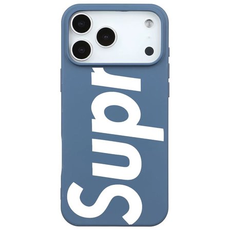 iPhone 17 Pro Max Mavi Lansman Sup Tasarımlı Renkli Silikon Kılıfı