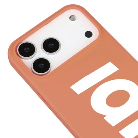 iPhone 17 Pro Turuncu Lansman Sup Tasarımlı Renkli Silikon Kılıfı