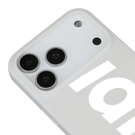 iPhone 17 Pro Beyaz Lansman Sup Tasarımlı Renkli Silikon Kılıfı