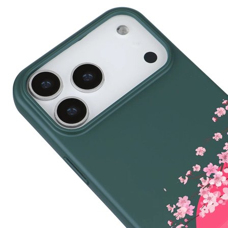 iPhone 17 Pro Max Kaktüs Lansman Sakura Renkli Silikon Kılıfı