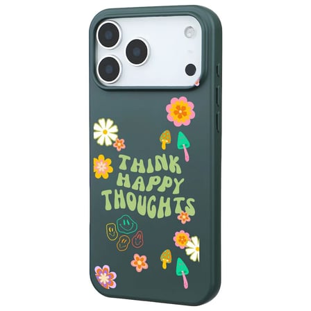 iPhone 17 Pro Kaktüs Think Happy Renkli Silikon Kılıfı