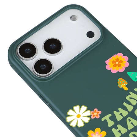 iPhone 17 Pro Kaktüs Think Happy Renkli Silikon Kılıfı