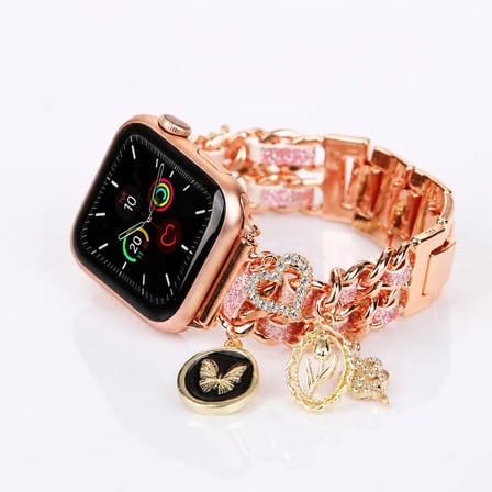 Watch Saat 45mm Rose Gold Kelebek Yılan Tasarımlı Şık Kordon