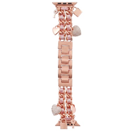 Watch Saat 45mm Rose Gold Anahtar ve Kilit Tasarımlı Şık Kordon