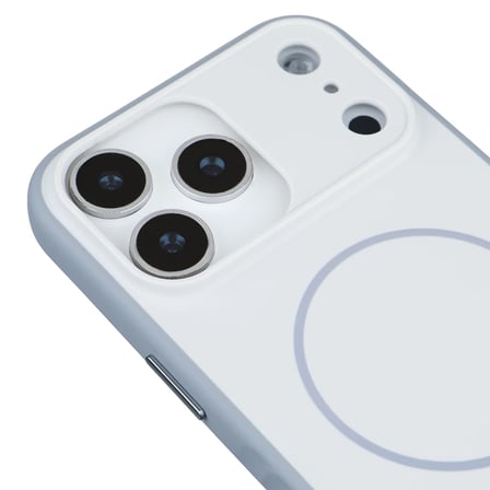 iPhone 17 Pro Max Uyumlu Beyaz Premium MagSafe Destekli Darbe Emici Kamera Koruma Dayanıklı Kılıf