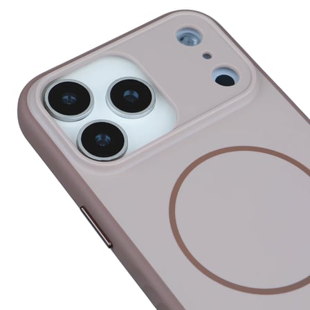 iPhone 17 Pro Max Uyumlu Kahverengi Premium MagSafe Destekli Darbe Emici Kamera Koruma Dayanıklı Kılıf