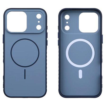 iPhone 17 Pro Max Uyumlu Mavi Premium MagSafe Destekli Darbe Emici Kamera Koruma Dayanıklı Kılıf