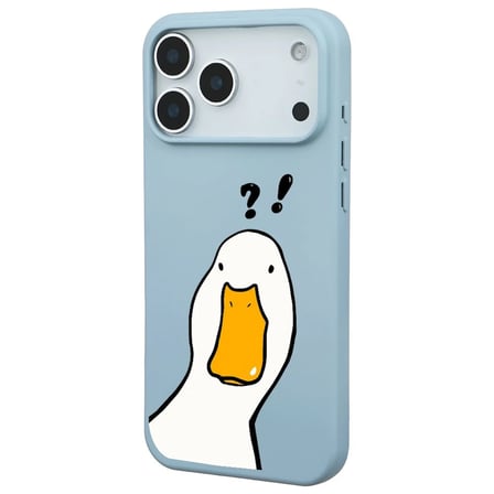 iPhone 17 Pro Bebe Mavisi What Duck Ördek Tasarımlı Kamera Korumalı Renkli Silikon Kılıf