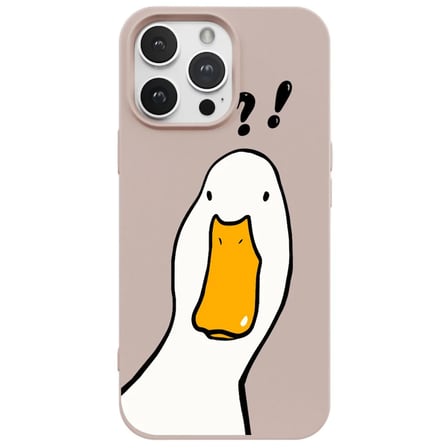 iPhone 16 Pro Pudra What Duck Ördek Tasarımlı Kamera Korumalı Renkli Silikon Kılıf