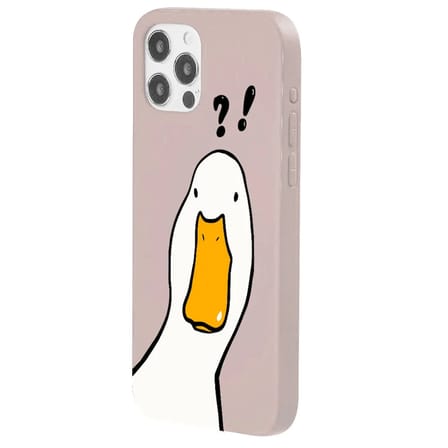 iPhone 11 Pro Pudra What Duck Ördek Tasarımlı Kamera Korumalı Renkli Silikon Kılıf