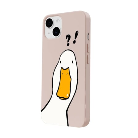 iPhone 13 Pudra What Duck Ördek Tasarımlı Kamera Korumalı Renkli Silikon Kılıf