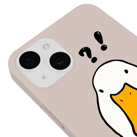 iPhone 11 Pudra What Duck Ördek Tasarımlı Kamera Korumalı Renkli Silikon Kılıf