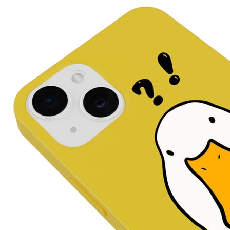 iPhone 11 Sarı What Duck Ördek Tasarımlı Kamera Korumalı Renkli Silikon Kılıf