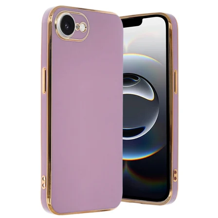 iPhone 17E Kılıf Volet Silikon - Mor