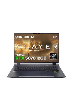 Game Garaj Slayer R9T XL-5070 V2.12 C7 AMD Ryzen 9 8945HX 16GB RAM 1TB SSD RTX5070 18" 180Hz QHD+ IPS FeeDOS Gaming Laptop