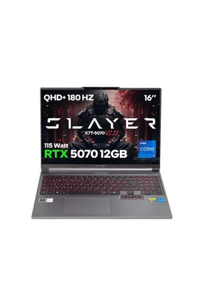 Game Garaj Slayer X7T-5070 V2.12 C2 Intel Core i7 14650HX 32GB RAM 1TB SSD RTX5070 16" 180Hz QHD+ IPS FreeDOS Gaming Laptop