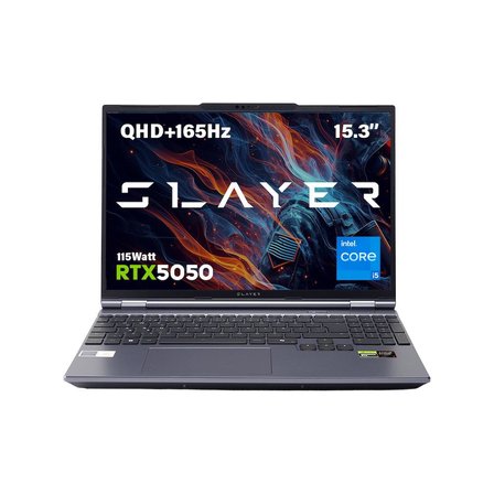 Game Garaj Slayer X5T2-5050 C1 Intel Core i5 14450HX 16GB RAM 500GB SSD RTX5050 15.3" 165Hz QHD+ IPS FreeDOS Gaming Laptop