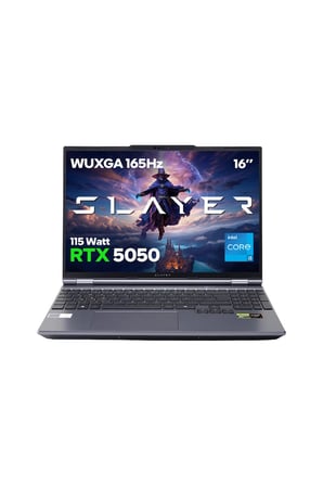 Game Garaj Slayer X5T2-5050 C3 Intel Core i5 14450HX 32GB RAM 1TB SSD RTX5050 16" 165Hz WUXGA IPS FreeDOS Gaming Laptop