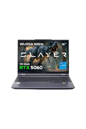 Game Garaj Slayer X5T2-5060 C1 Intel Core i5 14450HX 16GB RAM 500GB SSD RTX5060 16" 165Hz WUXGA IPS FreeDOS Gaming Laptop