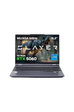 Game Garaj Slayer X5T2-5060 C2 Intel Core i5 14450HX 16GB RAM 1TB SSD RTX5060 15.3" 165Hz WUXGA IPS FreeDOS Gaming Laptop
