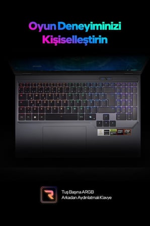 Game Garaj Slayer R9T3D-5070Ti V2 C5 AMD Ryzen 9 9955HX3D 32GB RAM 2TB SSD RTX5070Ti 16" 300Hz QHD+ IPS FreeDOS Gaming Laptop