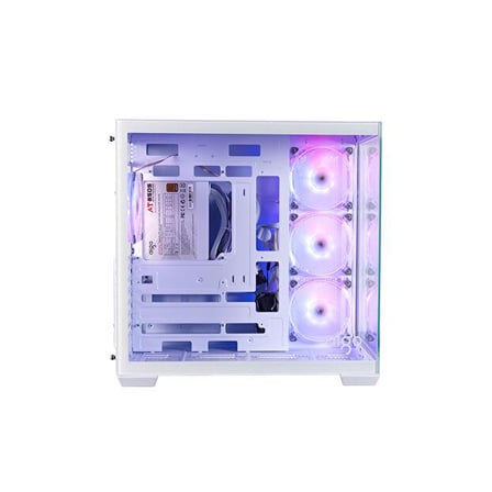 AIGO C280 Beyaz 850W 80+ Bronze ARGB Mid Tower Kasa