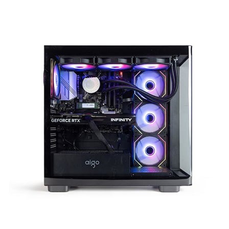 AIGO DS900G Siyah 750W 80+ Bronze ARGB Mid Tower Kasa