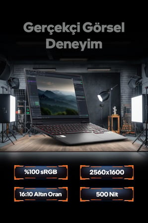 Game Garaj Slayer SR7T-5060 C6 AMD Ryzen 7 255 32GB RAM 1TB SSD RTX5060 15.3" QHD+ 300Hz IPS FreeDOS Gaming Laptop