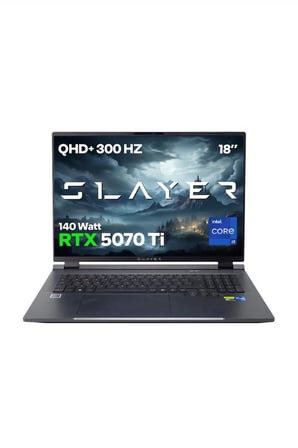 Game Garaj Slayer X9T XL-5070Ti C4 Intel Core i9 14900HX 32GB RAM 1TB SSD RTX5070Ti 18" 300Hz QHD+ IPS FreeDOS Gaming Laptop