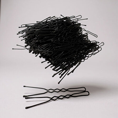 Technow Siyah 6 cm Büyük Topuzlu Kalın Saç Firketesi 0.90 Siyah 100 Adet