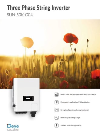 DEYE 50kW Trifaze Solar İnverter
