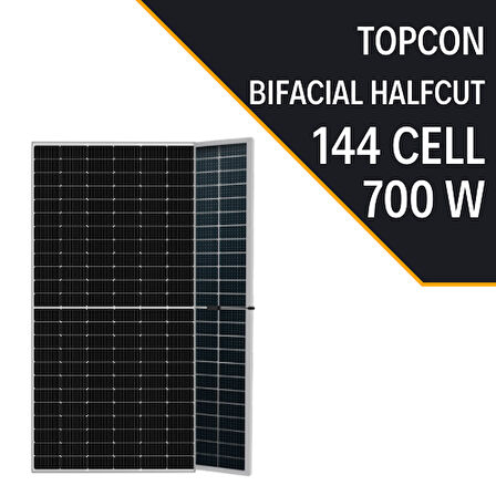Lexron Topcon Bıfacıal 700W 10Bb Half Cut Güneş Paneli