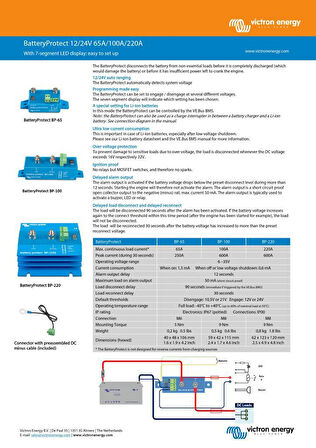 Victron 12/24V 65A Akü Koruma, Bpr000065400,
