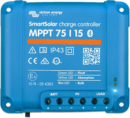 Victron Smartsolar Mppt 75/15 – Gelişmiş Bluetooth Özellikli Solar Şarj Kontrol Cihazı