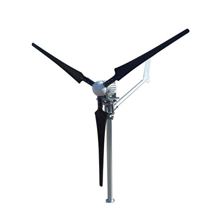 İsta Breeze 1500W 24V/48V Windsafe Korumalı Rüzgar Türbini + Wind Pro Şarj Kontrol Cihazı + Direk Seti