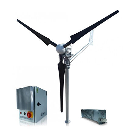 İsta Breeze Set i‑1500W Windsafe Korumalı 48V Rüzgar Türbini + Wind Pro Şarj Kontrol