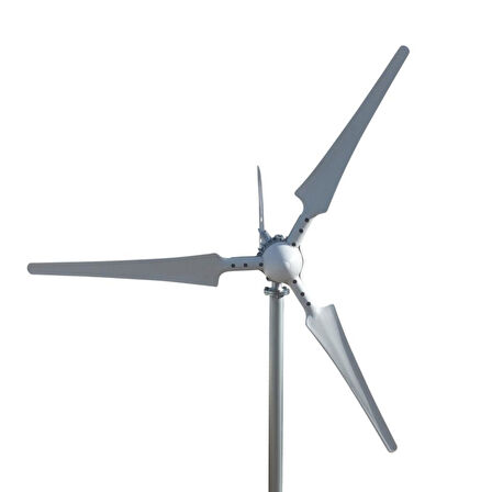 İsta Breeze İ-700 W 12V/24V/48V Rüzgar Türbini + Hibrit Şarj Kontrol Cihazı + Direk Seti