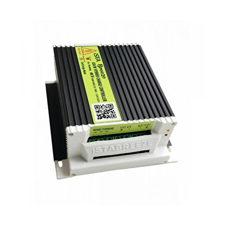 İsta Breeze İ-700 W 12V/24V/48V Rüzgar Türbini + Hibrit Şarj Kontrol Cihazı + Direk Seti
