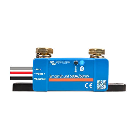 SmartShunt 500A/50mV IP65 Akıllı Akü Şantı