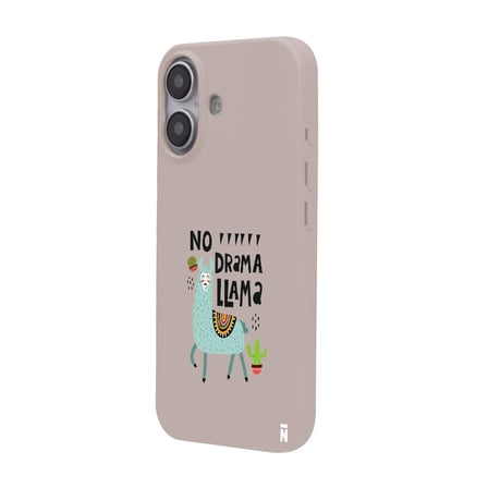 iPhone 17 Pudra Lansman Renkli Silikon No Drama Lama Tasarımlı Premium Kılıf
