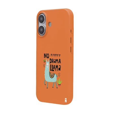 iPhone 16 Turuncu Lansman Renkli Silikon No Drama Lama Tasarımlı Premium Kılıf
