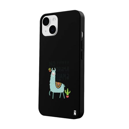 iPhone 12 Siyah Lansman Renkli Silikon No Drama Lama Tasarımlı Kamera Korumalı Kılıf